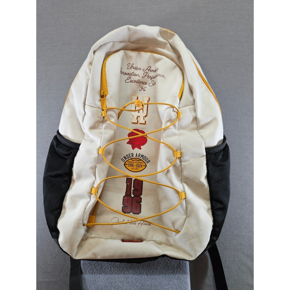 Under Armour Storm Backpack Cream Gold Black 1996 Innovation Performance Bag